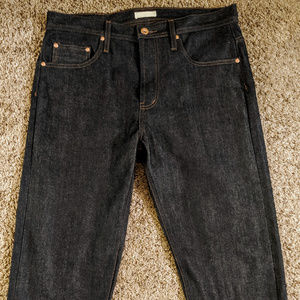 Relaxed Tapered Fit 14oz Selvedge Raw Denim Jeans